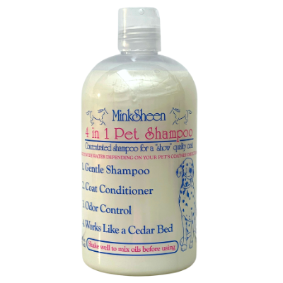 Touch of Mink's MinkSheen 4 in 1 Pet Shampoo