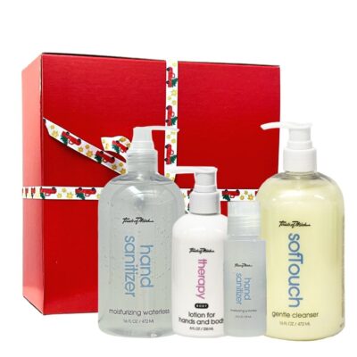 Cleanse, Sanitize, Moisturize with box