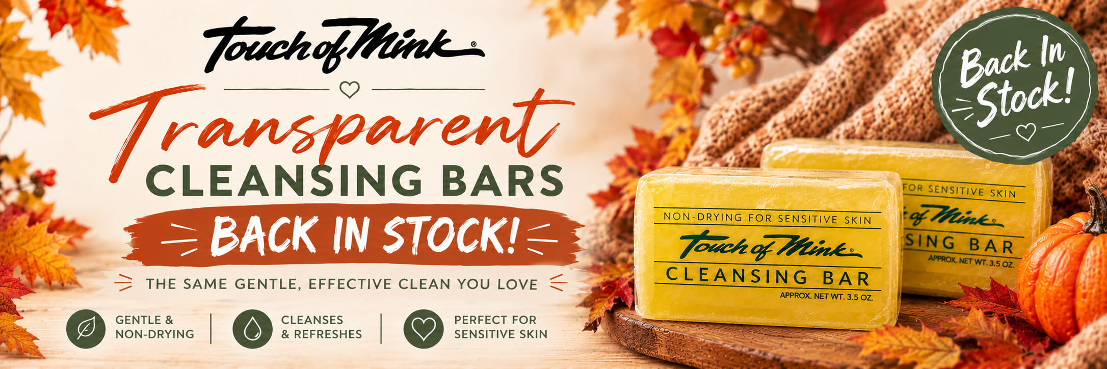 Touch of Mink Cleansing Bars Back in Stock Image of someone with plush warm socks on, reading a book with some cocoa
